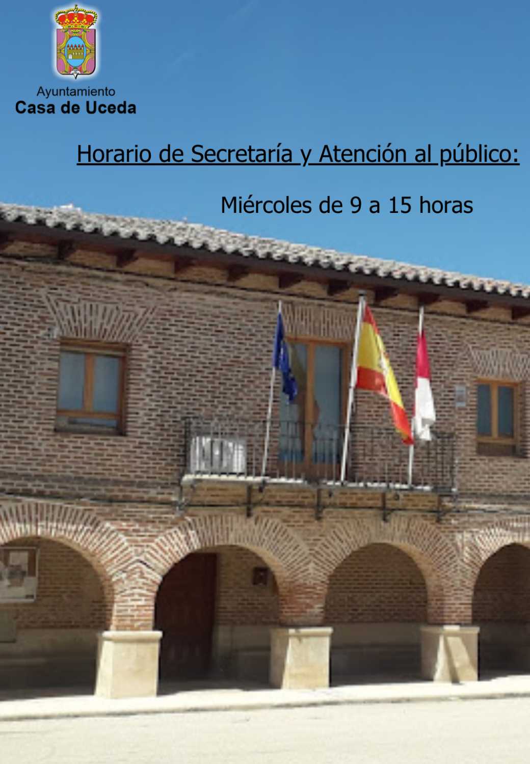 Nuevos Horarios del Ayuntamiento